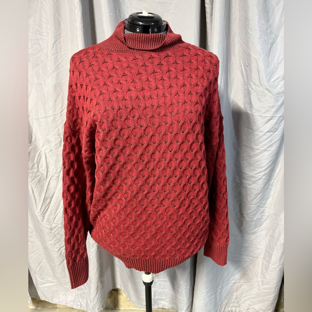 *Knox rose CROCHET Red Sweater
